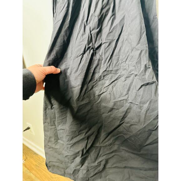 SAU LEE Black 100% Cotton Hourglass Smock Waist Brielle Midi Dress Size US 4 - Picture 12 of 15